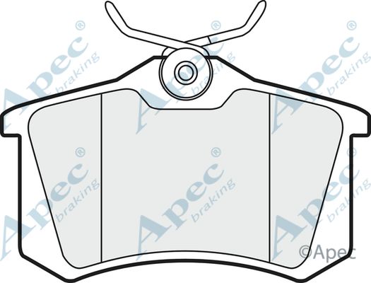 APEC BRAKING Комплект тормозных колодок, дисковый тормоз PAD1190